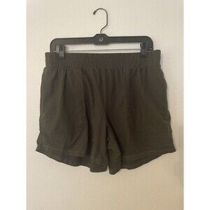 Women's Woven Mid-Rise Shorts 4" - All in Motion Green M: Lightweight,